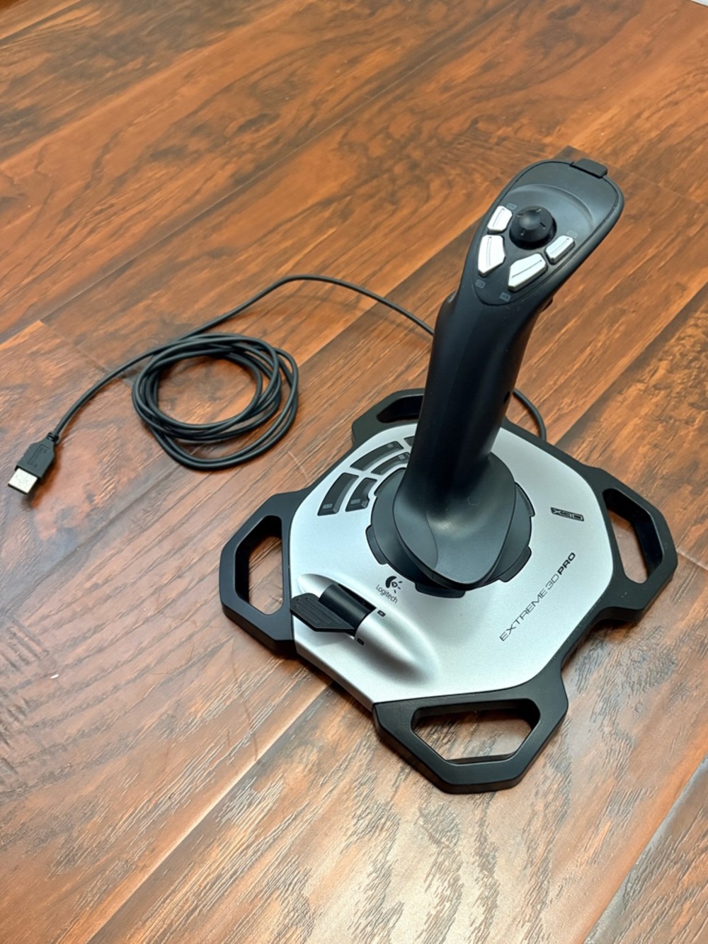 Logitech Extreme 3D Pro USB Flight Joystick Controller PC Gaming Tested Working
